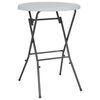 vidaXL foldbart barbord HDPE 80 x 110 cm hvid