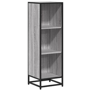 vidaXL bogreol 33,5x33x107,5 cm konstrueret tr&aelig; gr&aring; sonoma-eg
