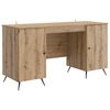 vidaXL Bord Artisan-eg Konstrueret tr&aelig; 142,5 x 50 x 75 cm