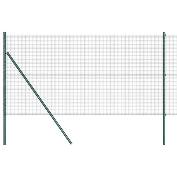 vidaXL Hegnsp&aelig;l Gr&oslash;n 50 x 1,2 m (19 x 19 mm net) St&aring;l og PVC