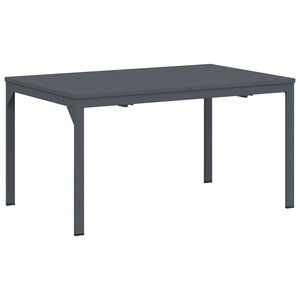 vidaXL Udend&oslash;rs middagsbord Foldbar Antracit 210 x 90 x 73 cm St&aring;l