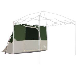 vidaXL Indertelt med tag med opbevaring Gr&oslash;n 280 x 220 x 176 cm taft