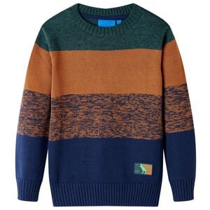 vidaXL Sweater til b&oslash;rn str. 92 strikket flerfarvet