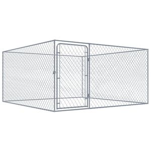 vidaXL udend&oslash;rs hundel&oslash;beg&aring;rd 2 x 2 x 1 m galvaniseret st&aring;l