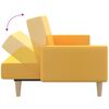 vidaXL 2-personers sovesofa stof gul