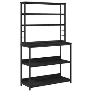 vidaXL K&oslash;kkenhylde Sort eg 100 x 40 x 168 cm Konstrueret tr&aelig;