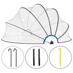 vidaXL poolkuppel 440x220 cm