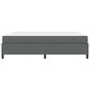 vidaXL Box spring seng med madras M&oslash;rkegr&aring; 200 x 200 cm Stof