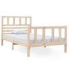 vidaXL sengeramme 90x190 cm Single massivt tr&aelig;