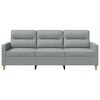 vidaXL 3-personers sofa 180 cm stof lysegr&aring;