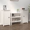 vidaXL sk&aelig;nke 2 stk. 39x35x80 cm massivt fyrretr&aelig; hvid