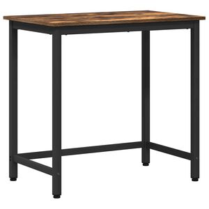 vidaXL bord R&oslash;get eg 100 x 50 x 76,5 cm Ingeni&oslash;rtr&aelig; og st&aring;l