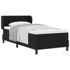 vidaXL Box spring seng med hovedg&aelig;rde Sort 90 x 190 cm Stof
