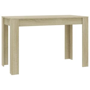 vidaXL spisebord 120x60x76 cm konstrueret tr&aelig; sonoma-eg