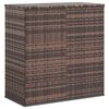 vidaXL hyndeboks 100x49x103,5 cm polyrattan brun
