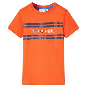 T-shirt til b&oslash;rn str. 116 orange