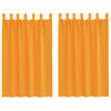 vidaXL voile-gardiner med l&oslash;kker 2 stk. 140x175 cm orange
