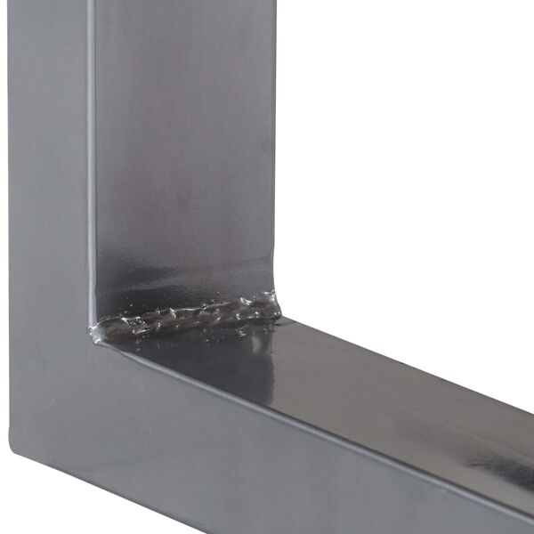 vidaXL konsolbord 115x35x76 cm massivt akacietræ og jern