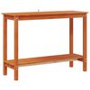 vidaXL Konsolbord VoksBrun 110 x 40 x 80 cm Massivt fyrretr&aelig;