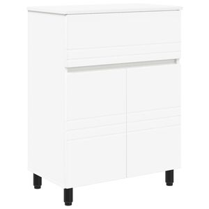 vidaXL Badev&aelig;relse Vaskeskab Hvid 60 x 35 x 80 cm Konstrueret tr&aelig;