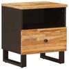 vidaXL Sengekabinett Brun 40 x 33 x 46 cm Massivt mangotr&aelig;