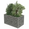 vidaXL gabion-h&oslash;jbed 90x50x50 cm galvaniseret st&aring;l