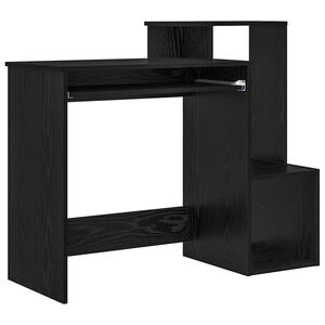 vidaXL Bord Sort eg 106 x 41 x 88,5 cm Konstrueret tr&aelig;