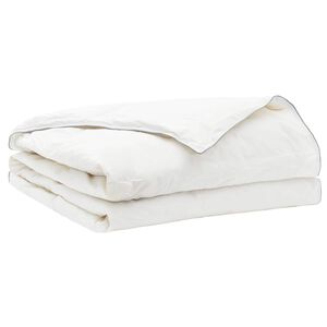 vidaXL Dyne FULDA 155 x 220 cm Sommer 100 GSM 90% g&aring;sedun Hvid