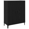 vidaXL Highboard 2 pcs Sort eg Konstrueret tr&aelig;