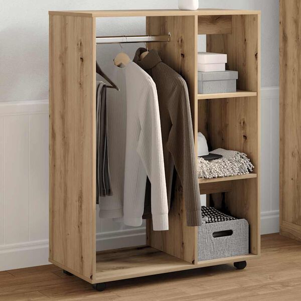 vidaXL garderobe 80x40x110 cm konstrueret træ kunsteg