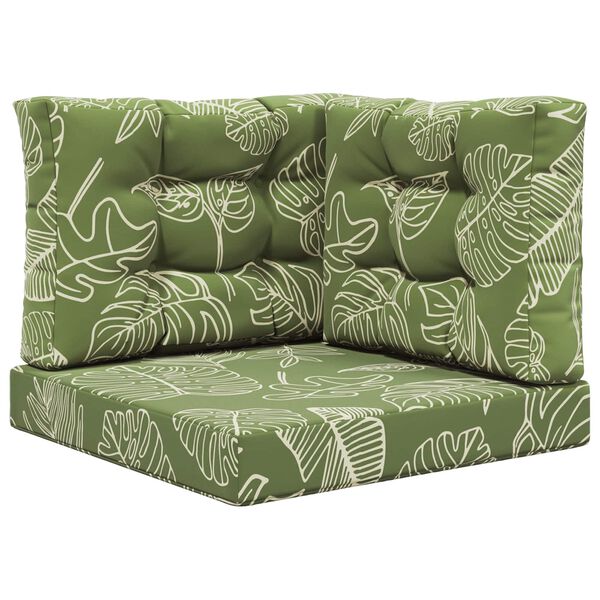 vidaXL Udend&oslash;rs Sofa Pude 3 pcs Bladdesign Polyester