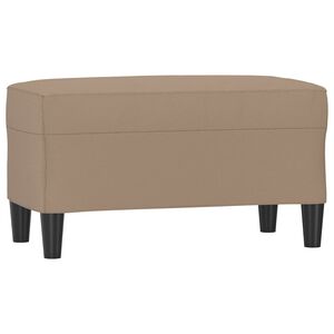 vidaXL b&aelig;nk 70x35x41 cm kunstl&aelig;der cappuccinofarvet