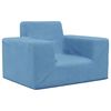 vidaXL sofa til b&oslash;rn bl&oslash;dt plys bl&aring;