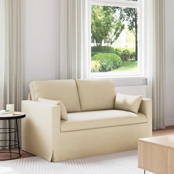 vidaXL Sofa Creme Samlede dimensioner: 139 x 78 x 80 cm (B x D x H)