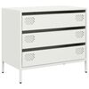 vidaXL skab 68x39x58,5 cm koldvalset st&aring;l hvid