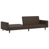 vidaXL 2-personers sovesofa kunstl&aelig;der brun
