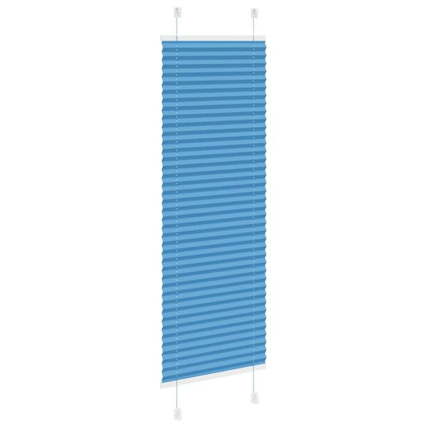 vidaXL Pliss&eacute;gardin Bl&aring; 45x100 cm Stofbredde 44,4 cm Polyester