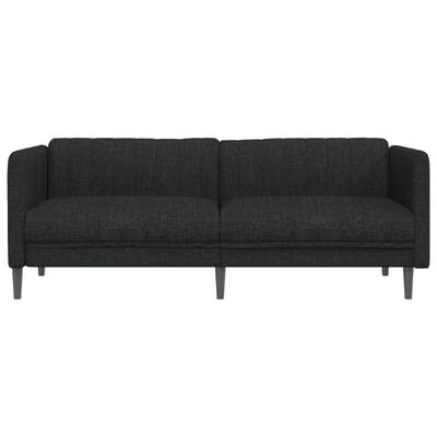 vidaXL 3-personers sofa stof sort