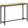 vidaXL konsolbord 110x30x75 cm massivt ru mangotr&aelig; og jern