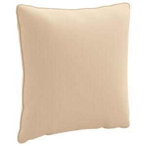 vidaXL 1-delte rygpuder PUTTEN 100% polyester Cremefarvet