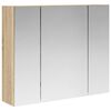vidaXL Badev&aelig;relsesspejlskab Sonoma eg 60 x 14,5 x 50 cm
