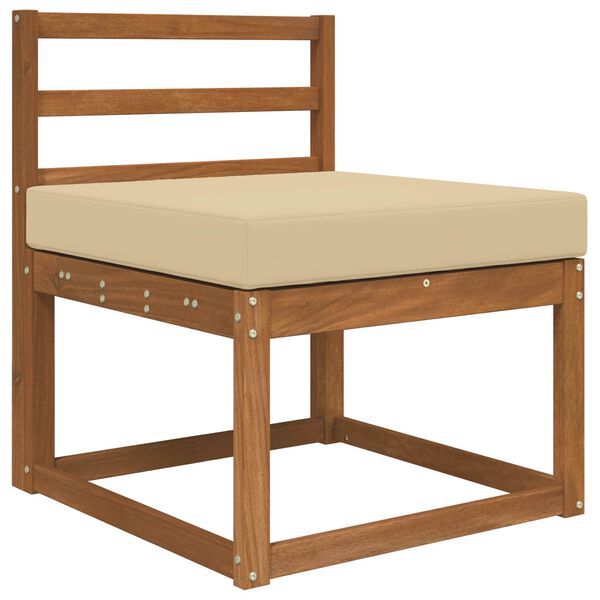 vidaXL Udend&oslash;rs Sofa Pude Beige 60 x 60 x 8 cm Polyester