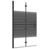vidaXL foldbar bruseafsk&aelig;rmning 80x140 cm sikkerhedsglas sort