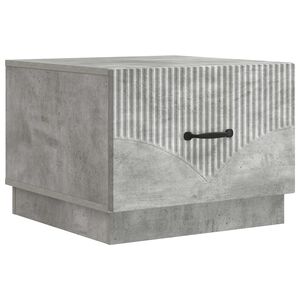 vidaXL Sofabord med skuffe Betongr&aring; 49 x 50 x 37 cm Konstrueret tr&aelig;
