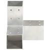 vidaXL stolpebeslag Y-form 4 stk. 71x71 mm galvaniseret metal