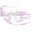 vidaXL Sengestel med hovedg&aelig;rde Sonoma eg 140 x 200 cm Konstrueret tr&aelig;