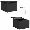 vidaXL Havesofa S&aelig;t 8 pcs Sort