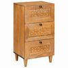 vidaXL Sideboard med skuffe Lysebrun 33.5 x 40 x 75 cm