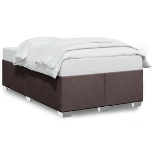 vidaXL sengeramme uden madras 120x190 cm stof m&oslash;rkebrun