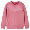 Sweatshirt til b&oslash;rn str. 128 patchwork velour pink